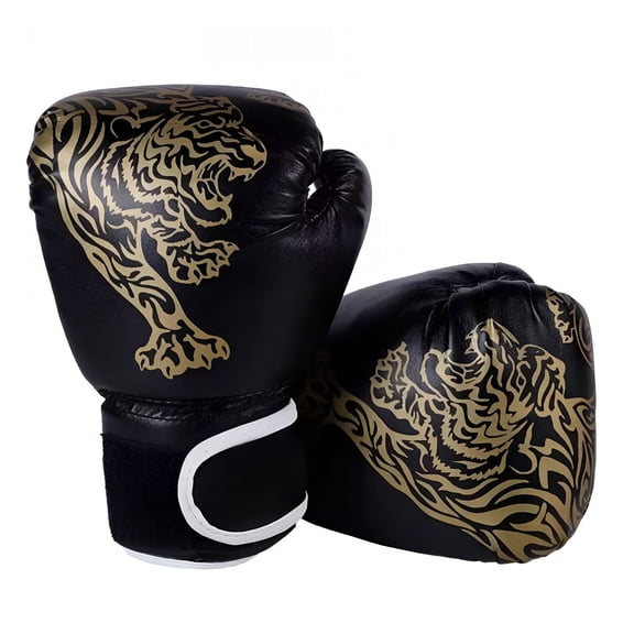 BESTSKY Boxing Gloves for Kids, Boxing Gloves for 3-8 Years, PU Tiger Print Boxing Gloves