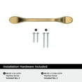 thumbnail image 4 of Amerock Ravino 3-3/4 inch Center-to-Center Champagne Bronze Cabinet or Furniture Pull, 10 Pack, 4 of 4