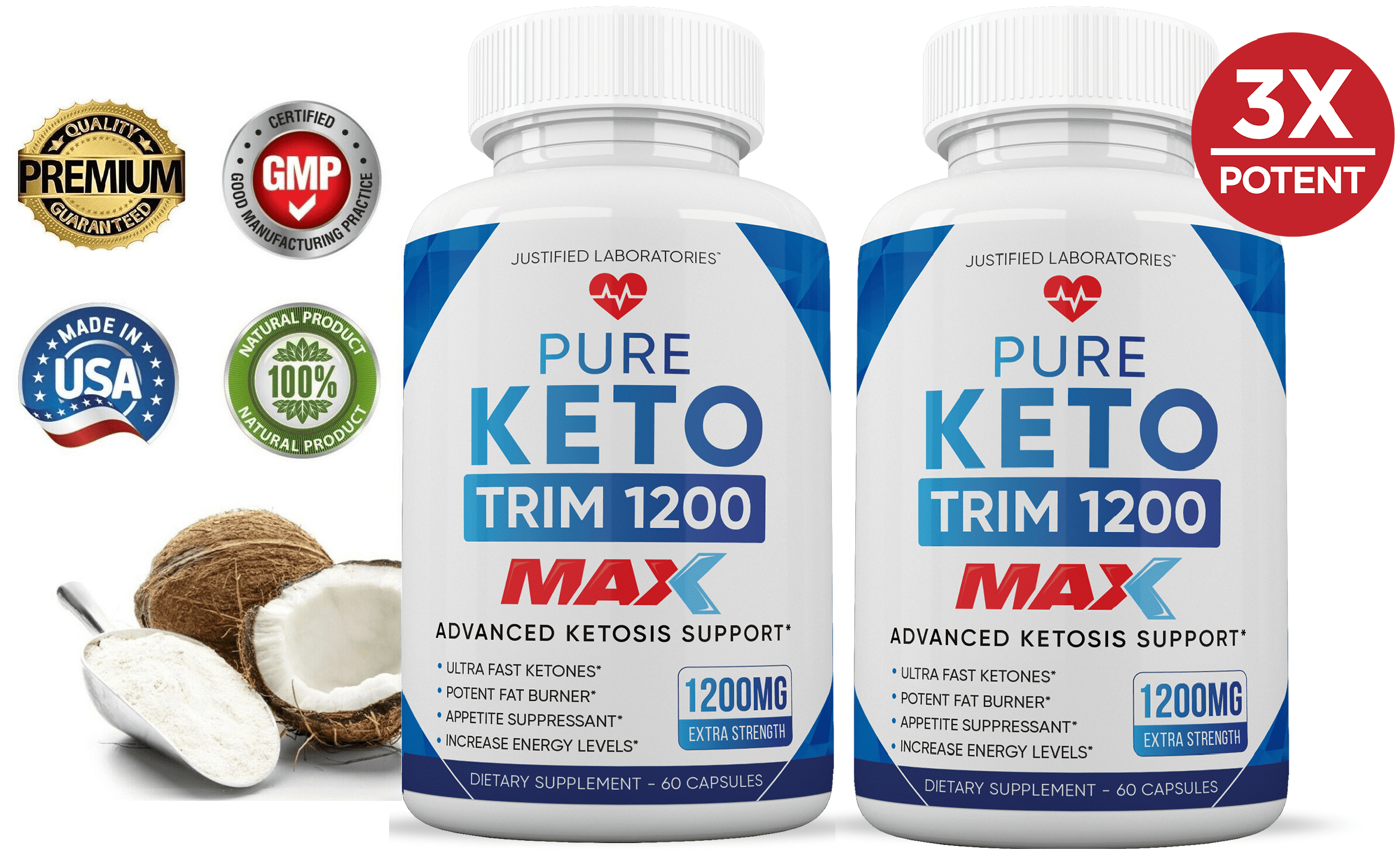 Pure Keto Trim 800 Max 1200mg Keto Diet Pills Bhb Salts Advanced Ketogenic Supplement Exogenous Ketones Ketosis Weight Loss Fat Burner Carb Blocker Appetite Suppressant Men Women 60 Capsules Walmart Com