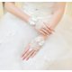 thumbnail image 2 of Guantes de novia de encaje con lazo blanco para mujer, guantes de noche para fiesta de bodas, guantes de gasa con gancho para los dedos, etiqueta de rendimiento, color blanco G, 2 of 5