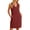 Red, variant on LIaqionyy Cotton Linen Dresses for Women Summer Casual Sleeveless Button down V Neck Dress Sundress with Pocket