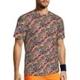 thumbnail image 2 of T Shirt For Men Multicolor Paisley Print Mens Ethnic Floral Vintage Sportswear Summer Popular Tee Sh, 2 of 7