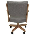 thumbnail image 2 of Casa Solid Wood Dining Caster Chair - Mojave Gray Fabric - Natural Frame, 2 of 3