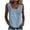 Light Blue——Back to School Outfits for Women, variant on Cotton Linen Tank Top Women U Neck Floral Embroidery Sleeveless Blouses Casual Boho Plain Tank Shirts Navy L