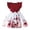 Red, variant on Toddler Girls' Dresses Children Fly Sleeve Cartoon Prints Bowknot Clothes Flower Girl Dresses Size 2-3T