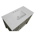 thumbnail image 4 of Lakeshore 42" Bathroom Vanity with Weathered Gray Cabinet and Engineered White Top, 4 of 6