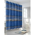 thumbnail image 3 of Fsddascl Blue Wooden Grain Shower Curtain Set - Long 72" x 84" Washable Bathtub Curtain with 12 Hooks, Farmhouse Mottled Planks Country Waterproof Fabric Stall Shower Curtains for Bathroom/Bathtub, 3 of 6