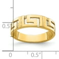 thumbnail image 2 of 14k Greek Key Band w/ Tapered Shank Ring R889, 2 of 2