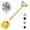 Gold, variant on Threadless Push-in Flat Back Earrings – 4 Pairs Gold-Plated Hypoallergenic Titanium Surgical Steel Stud Earrings Set with Multicolor Cubic Zirconia for Women Men
