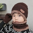 thumbnail image 5 of Lnzyyephy Beanie Gloves Scarf Set for Men Boys Winter Warm Knit Hat Gloves Scarf Set Cold Weather Accessories, 5 of 6