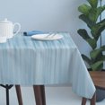 thumbnail image 4 of Light Blue Table Cloth Waterproof Tablecloths, Modern Abstract Art Ombre Striped Tablecloth Dining Table Cover for Kitchen Party Tabletop Outdoor, Rectangle Tablecloth 60x120 Inch, 4 of 9