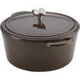thumbnail image 3 of Ayesha Curry Enameled Cast Iron Induction Dutch Oven with Lid, 5.5-Quart, Brown Sugar, 3 of 9