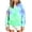 Green, variant on CYRBOKO Girls Hooded Sweatshirt Size 10-12, Soft Tie Dye Casual Long Sleeve Pullover Hoodies Blue