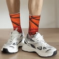 thumbnail image 6 of Hirioo Basketball Shot Pattern Adult Middle Tube Socks Breathable Sock Non-Pilling,Contrasting Color Design, 6 of 6