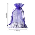 thumbnail image 4 of BalsaCircle 10 Pieces 6" x 9" Organza Favor Bags Party Favors Jewelry Pouch Candy Gift, 4 of 7
