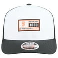 thumbnail image 2 of Men's New Era White/Black San Francisco Giants Established Patch 9SEVENTY Adjustable Hat, 2 of 5