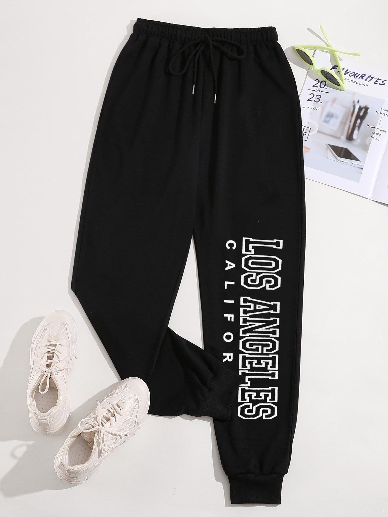 Women's Plus Size Drawstring Waist 