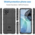 thumbnail image 2 of Slim Fit Phone Case for Motorola Moto G72, Rugged Shield Phone Case with Military Grade Shockproof Protection and Camera Lens Protection Cover for Moto G72, HD Black, 2 of 16
