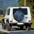 thumbnail image 2 of Yuyamidu Camo Hunting Spare Tire Cover Wheel Protectors Blue Wood Tire Covers Universal Trailer Tire Cover for RV SUV Truck Camper Travel Trailer, 2 of 5