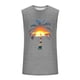 thumbnail image 4 of Camiseta sin mangas de cuello redondo para hombre, informal, a la moda, con estampado, deportiva, de poliéster, 4 of 5