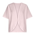 thumbnail image 5 of AOMPMSDX Cardigan For Women Kimono Cardigan Solid Color Summer Loose Cover Ups Casual Lightweight Blouse Beach Boho Shawl Tops XL Light Pink, 5 of 7