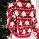 thumbnail image 4 of Pntutb Vestido de punto navideño de manga larga ajustado con cuello alto para mujer Pntutb Pntutb-4601, 4 of 7