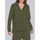 thumbnail image 4 of Conjuntos de Dos Piezas para Mujer, Moda de Otoño 2025, Pantalones Anchos, Conjunto de Estar por Casa, para Viajes y Vacaciones. Verde XXXL, 4 of 9