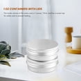 thumbnail image 4 of 48 Pcs 1 Oz Tins Silver Aluminum Tins Cans Screw Top Round Aluminum Tins Cans with Screw Lid Screw Lid Containers, 4 of 8