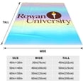 thumbnail image 5 of Rowan University Fleece Blanket, Very Soft Microfiber Flannel Blanket for Couch Warm and Cozy for All Seasons, 5 of 6