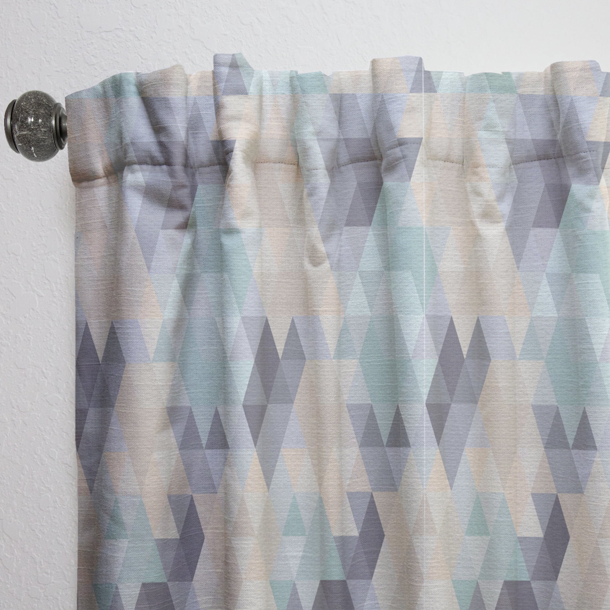 Designart 'Triangular Shapes Colourfields XXVIII' Modern & Contemporary Curtain Panel