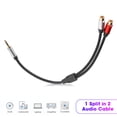 thumbnail image 3 of Strong Compatibility Subwoofer Stereo Audio Cable, Stereo Jack Audio Cable, EMI Against for TV/ Radio/ Computer A TV, AV Receiver 0./11.8in, 3 of 7