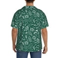thumbnail image 3 of Kdxio Men's Hawaiian Shirt for Men Short Sleeve Shirt Green Christmas Summer Casual Holiday Beach Button Down T-Shirts, 3 of 7