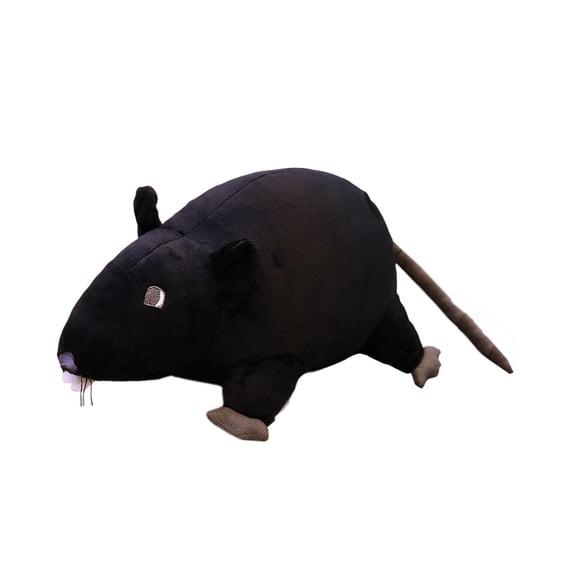 Yunhgft Beautiful mouse toy doll, interactive plush toy, animal pillow doll, cart animal Black