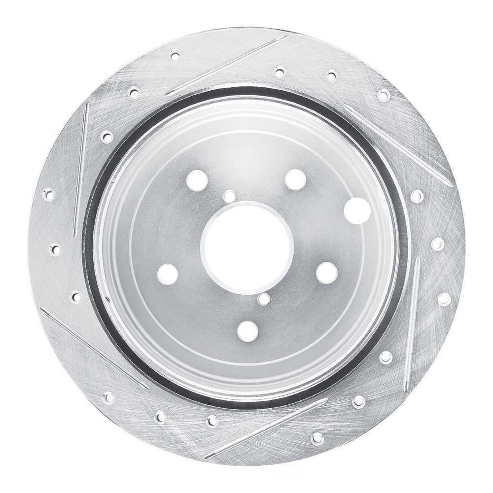 Dynamic Friction Company 631-13050R DFC Brake Rotor - Drilled And Slotted - Silver