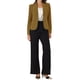 thumbnail image 2 of BLAZER DE TRABAJO PARA MUJER CHIC INSPIRADOR CON SOLAPA Y MANGAS LARGAS, TRAJE BLAZER MOSTAZA TAMAÑO S, 2 of 6