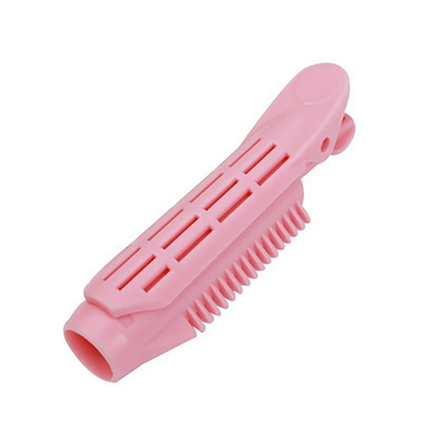 Seitruly Paquete de 4 clips de raíz de pelo largo y corto para volumen Natural, rizador de plástico, pinza de rodillo, accesorios de abrazadera de Cuidado del cabello Rosado Seitruly CE000597-04