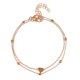 thumbnail image 1 of Summer Beach New Ball Chain Peach Heart Heart-shaped Anklet Women, 1 of 2