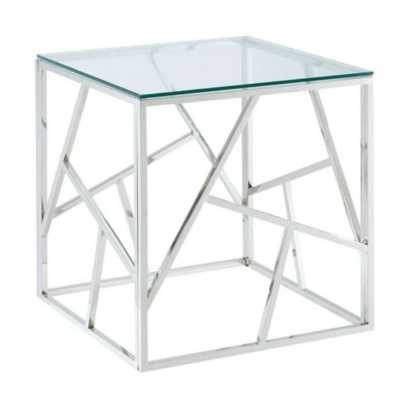 Table d'appoint Roca en argent