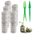 thumbnail image 1 of Muyoka 50 gr谩nulos de turba de 1.2 in, tapones de suelo para semillas no tejidas, gr谩nulos de turba para semillas, semillas de semillas, kit de germinaci贸n con pala para plantar hierbas, flores, verd, 1 of 1