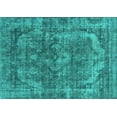 thumbnail image 1 of Ahgly Company Indoor Rectangle Oriental Turquoise Blue Industrial Area Rugs, 5' x 7', 1 of 4
