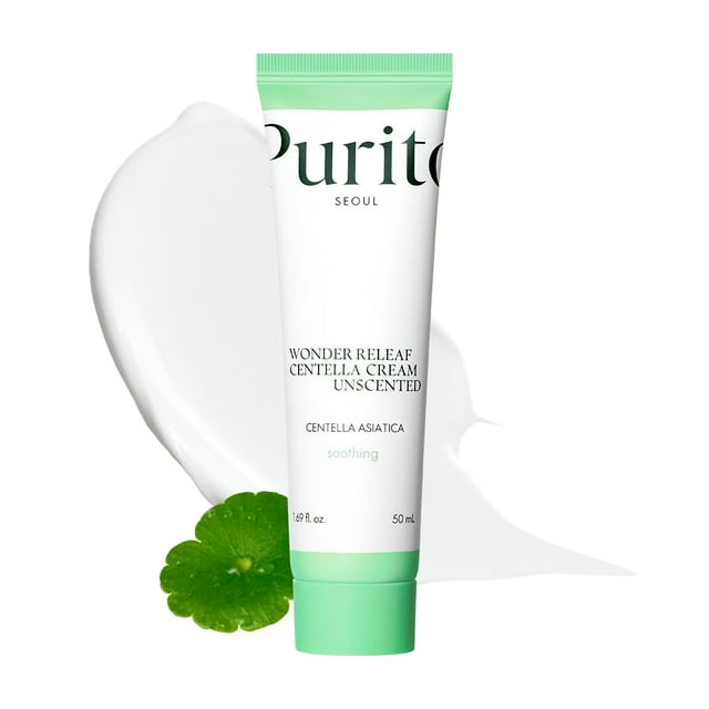 Crema facial PURITO Centella sin perfume 50 ml para todo tipo de piel