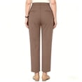 thumbnail image 6 of Breezora Women High Silky Soft Pull On Comfort Pants Casual Stretchy Waist Relaxed Trousers, 6 of 9
