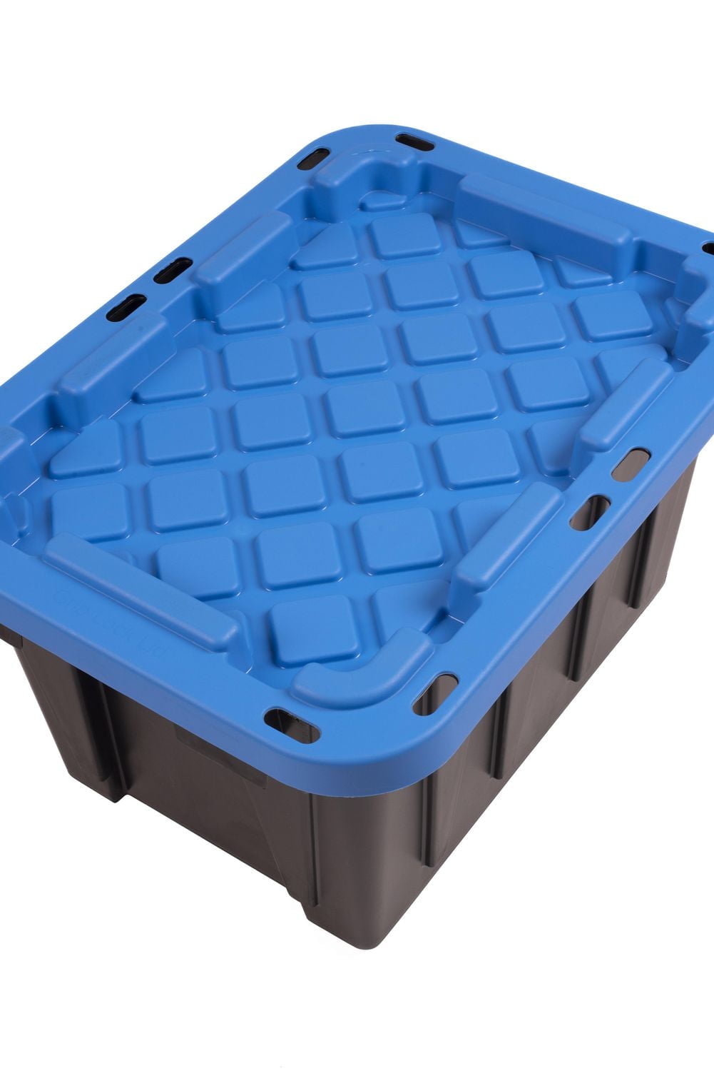 Ramtuff Strong Box 45-L Black and Blue Lid, Ramtuff Strong Box 45L Blue Lid