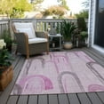 thumbnail image 6 of Addison Rugs Chantille Indoor/Outdoor Transitional Geometric Pink Washable Rectangle Rug, 10' x 14', 6 of 6