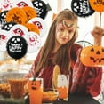 thumbnail image 5 of Fyeme Halloween Balloon, Halloween Decorations Kit, Garland Arch Kit, 12 inch Skull Bat Blood Eyes Blood Hands Pumpkin Head Latex Balloons, Black Orange Yellow Balloons, 5 of 6