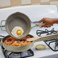 thumbnail image 2 of Our Place 3pc Aluminum Ceramic Nonstick Mini Always Pan Set Cream, 2 of 3