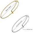 thumbnail image 2 of 60 Pcs Expandable Bangle Bracelets Adjustable Wire Bracelets, Adjustable Wire Blank Bangles for Jewelry DIY Making，4 Colors，Best gifts for ladies, 2 of 7