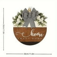 thumbnail image 2 of Sweet Home Spring Wreath Wooden Welcome Sign, Floral Front Door Hanging Plaque for Cozy Home Decor, Farmhouse Entryway and Porch Decoration, 2 of 5