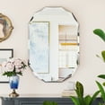thumbnail image 5 of Antok 20x30 Inch Beveled Edge Frameless Bathroom Vanity Mirror, Wall Mount Mirror for Bathroom, Oval Decorative Mirror, HD Silver, 5 of 7
