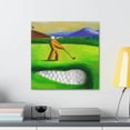 thumbnail image 3 of Golf at Sunrise Scene - Canvas, 3 of 10